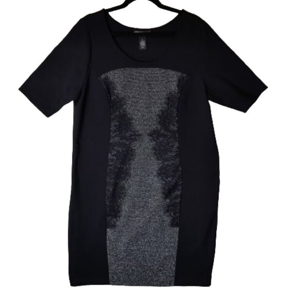 Sz. 16 Black & Gray Lane Bryant Dress - Picture 1 of 7